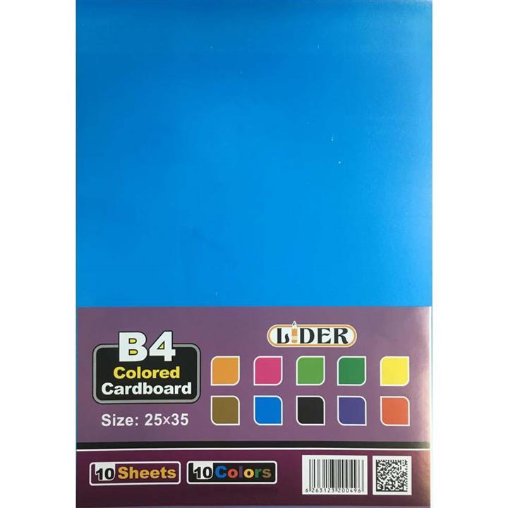 مقوا رنگی لیدر مدل M10 سایز 25x35 سانتی متر بسته 10 عددی